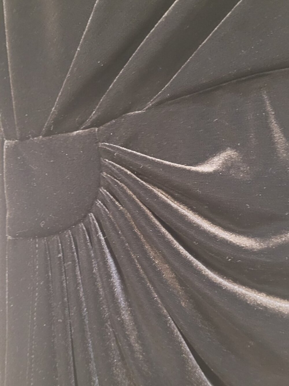 Connected Apparel Black Velvet Dress Size 12 NWT - Picture 5 of 6